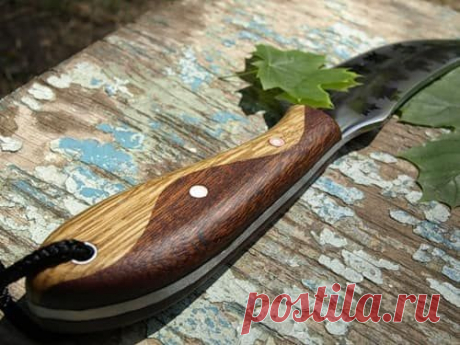 Рукоять из двух пород дерева для ножа своими руками
