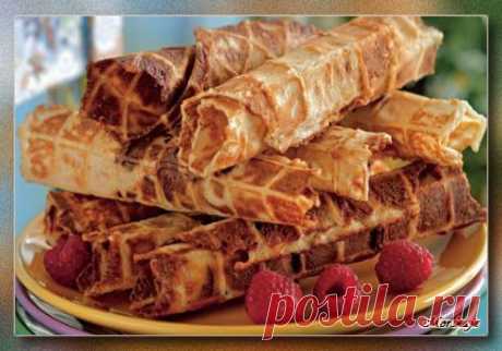 Творожные вафли с финиками