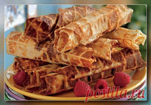 Творожные вафли с финиками