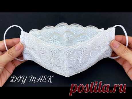 New Style Beautiful 3D Mask! Diy Face Mask 3Layers No Fog On Glasses Easy Pattern Sewing Tutorial |