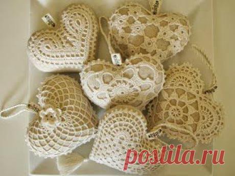 Crochet patterns free heart. Decorative heart with his hands | Все о рукоделии: схемы, мастер классы, идеи на сайте labhousehold.com