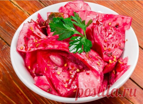 Капуста по-грузински — яркая, ароматная и хрустящая.По Галиному.