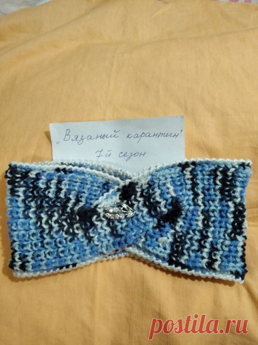 Утепляюсь! повязка на голову.