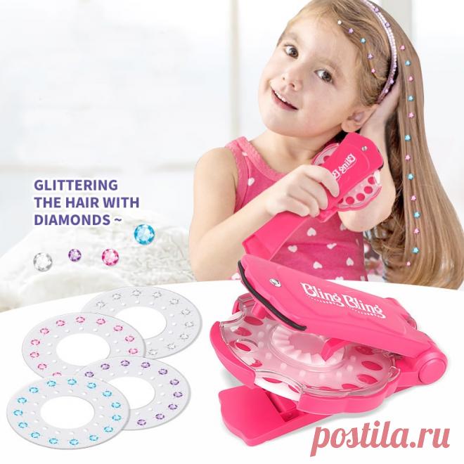 180 драгоценных камней Blingers Делюкс Набор для девочек игрушки ролевые игры Набор для пополнения драгоценностей Сделай Сам девушки инструмент для укладки волос Алмазная наклейка игрушки подарки|Игровые наборы для девочек| | АлиЭкспресс