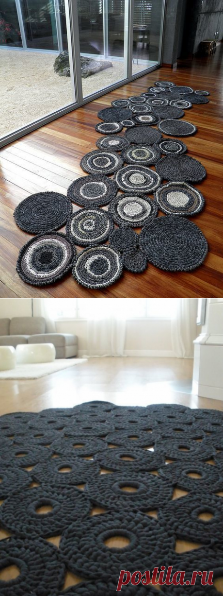 Оригинальные коврики крючком. Схемы. / knittingideas.ru