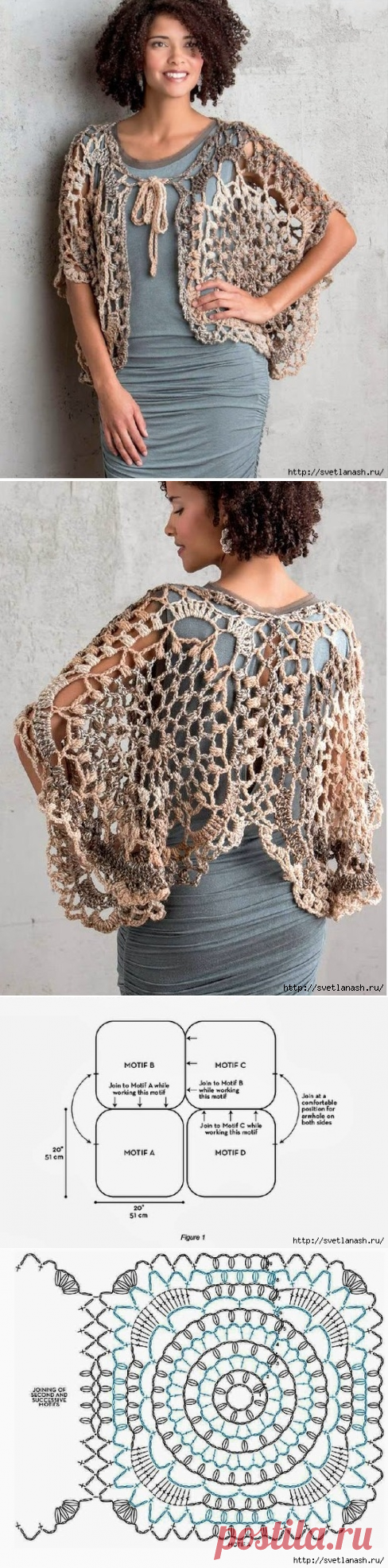 Irish crochet &: CROCHET CAPE