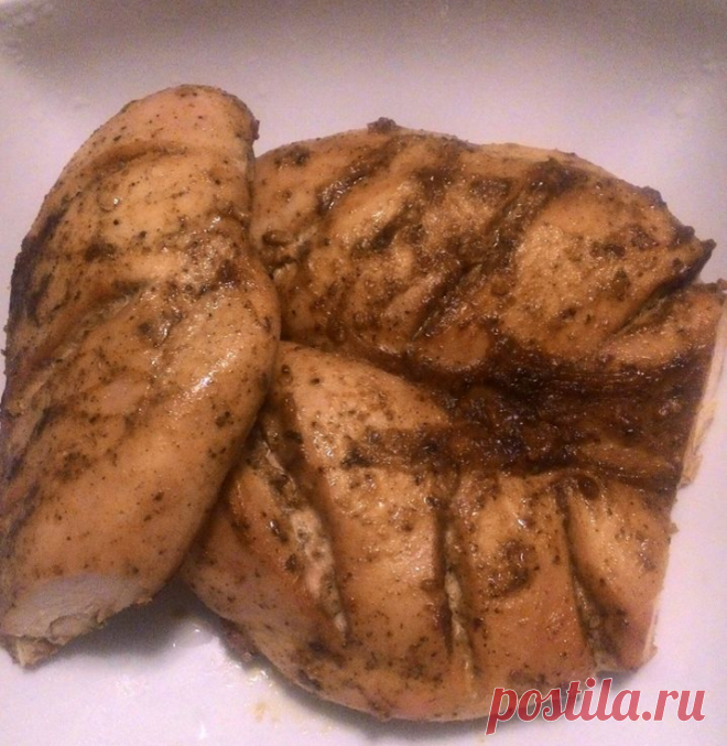 Маринованная грудинка курицы, запеченная в духовке