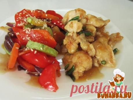 Рецепт: Курица с овощами по восточному
