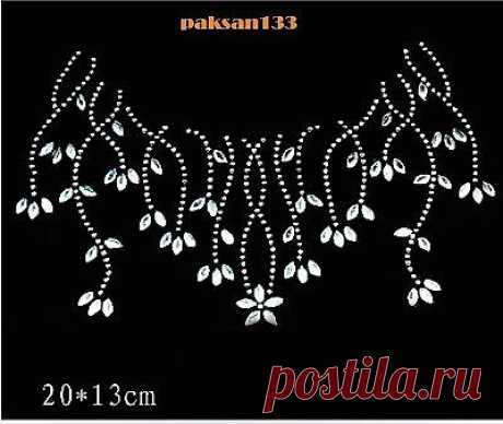 New Rhinestone Iron On Transfer Hot Fix Motif Crystal Fashion Design Leaves A