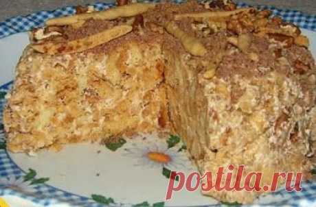 Сочный и сладкий тортик без выпечки..