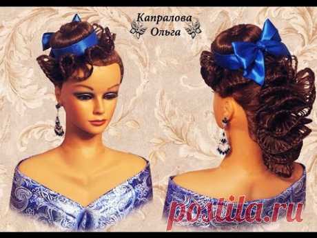 Шляпка из волос. Прическа на длинные и средние волосы Hat hair Kapralova Olga