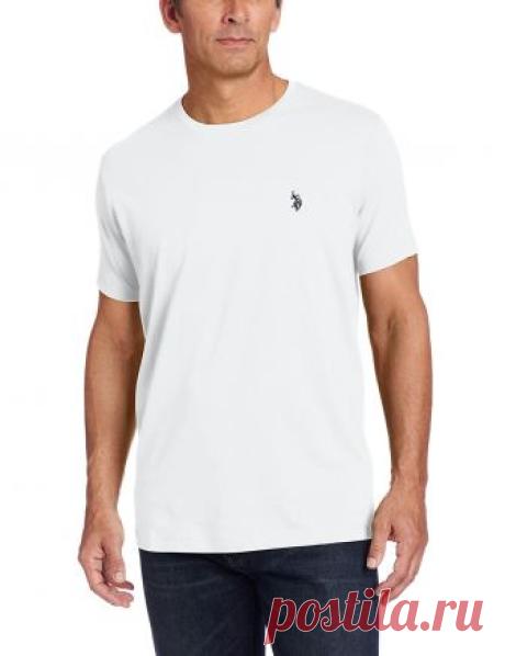 U.S. Polo Assn. Men's Crew Neck Small Pony T-Shirt, White, L | Amazon.com