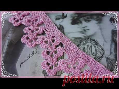 Easy to Crochet Flower Lace TAPE Border