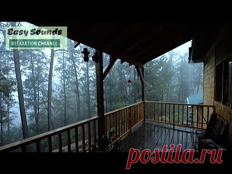 ⛈⛈Heavy Rain🌨🌨 and ⚡Thunder⚡ in the Farmhouse-Rain Storm Deep in the FOREST-Sleep-Study-Relax