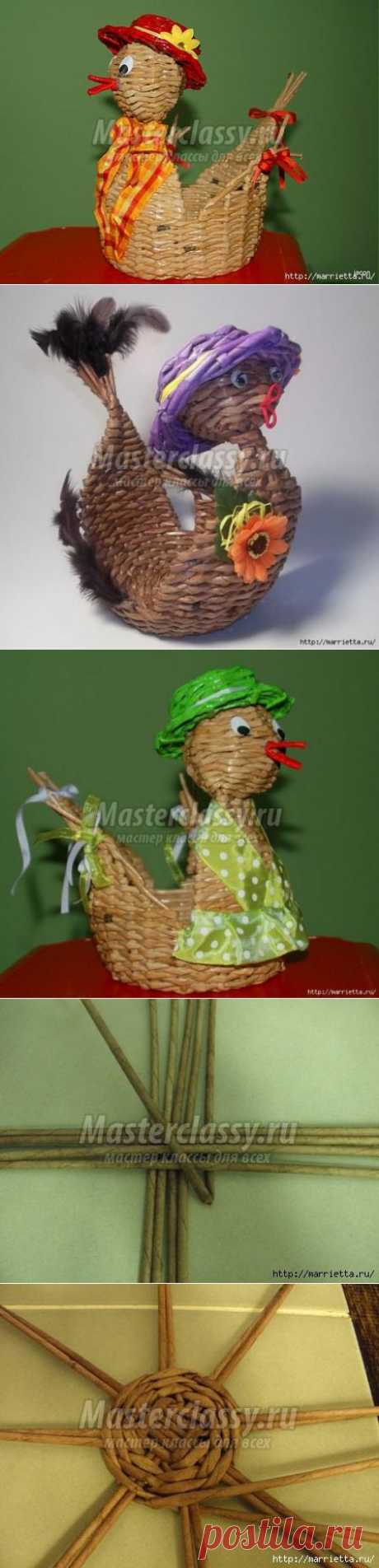 Плетение из газет. Пасхальные курочки. Фото мастер-класс / Мастерклассы Блоги