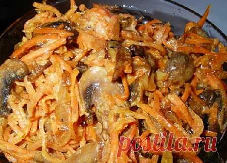 Грибы по-корейски. Рецепт, в домашних условиях