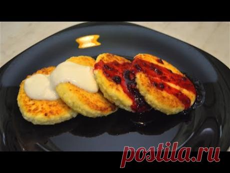Сырники обыкновенные вкусные с вареньем )