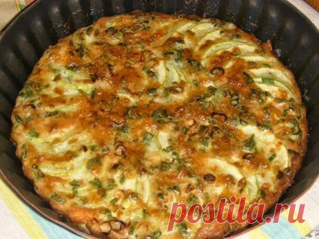 Самые вкусные рецепты: Запеканка из кабачков с зеленым луком
