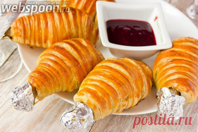 курочка в слоёном тесте