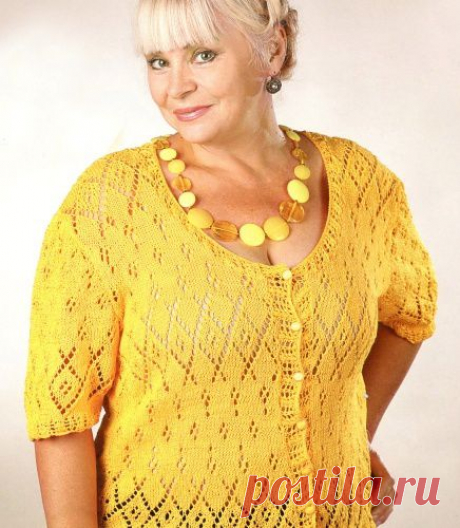 Подборка вязаных моделей для роскошных дам