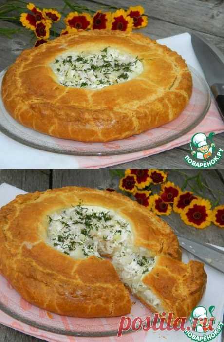 Пирог с курицей на сливках - кулинарный рецепт