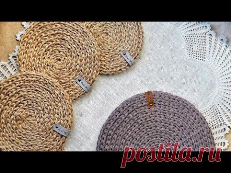 Салфетка/подставка из джута