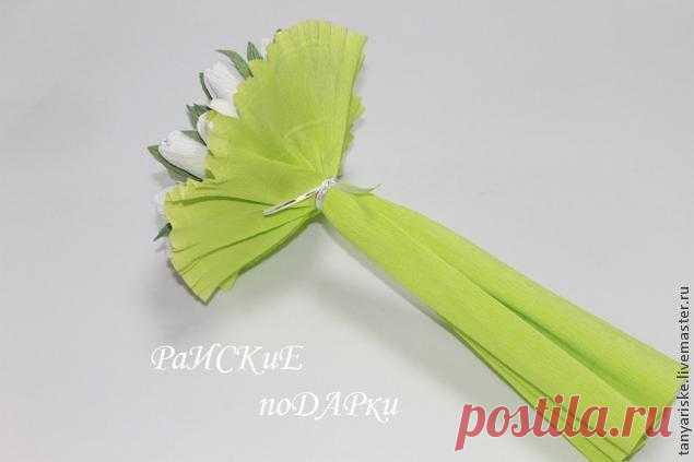 Мастер-класс: букет подснежников из конфет