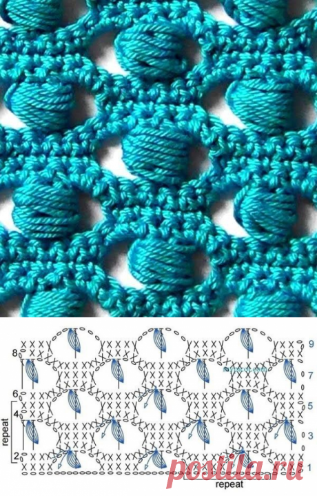 Красивый узор крючком