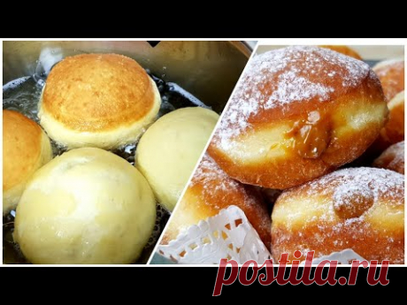 Мой любимый рецепт Пышных Пончиков🔥 Мягкие, Воздушные БЕРЛИНЕРЫ ‼Их обожают Миллионы‼