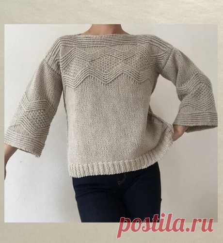 Свитер с круговой кокеткой