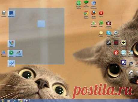 Создаем на рабочем столе хитрую папку-невидимку. Компьютерный ликбез.