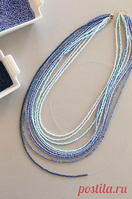 Бусы из бисера своими руками:пошаговый мастер-класс
