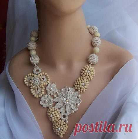 Красивые украшения, связанные крючком - Рукоделие