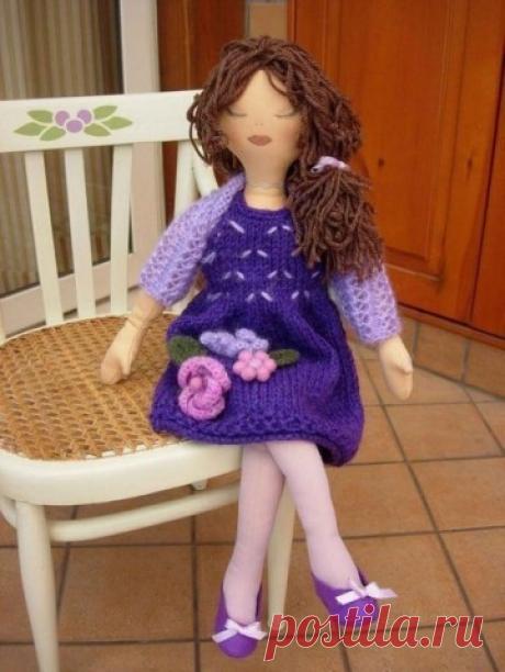 Текстильная кукла своими руками.