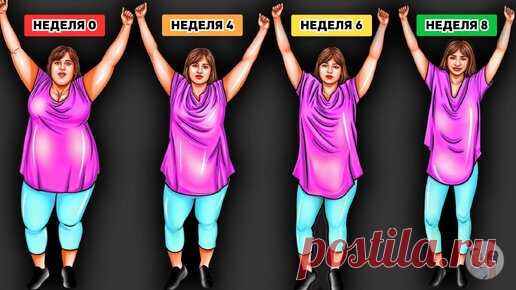 ПОХУДАЛОЧКА на все тело за 13 минут в день: уйдут лишние 5-7 килограмм, тело подтянется | Главный по фигуре | фитнес | Дзен
