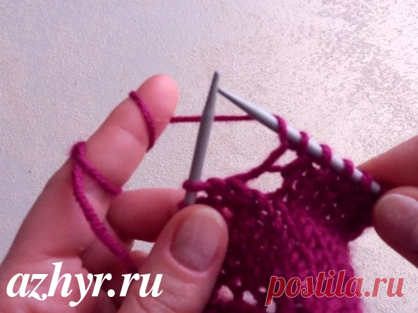 Как вязать накид спицами | АЖУР - схемы узоров