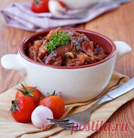 Куриные сердечки с печёнкой..