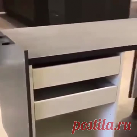 Кухонный гарнитур, экономит место.