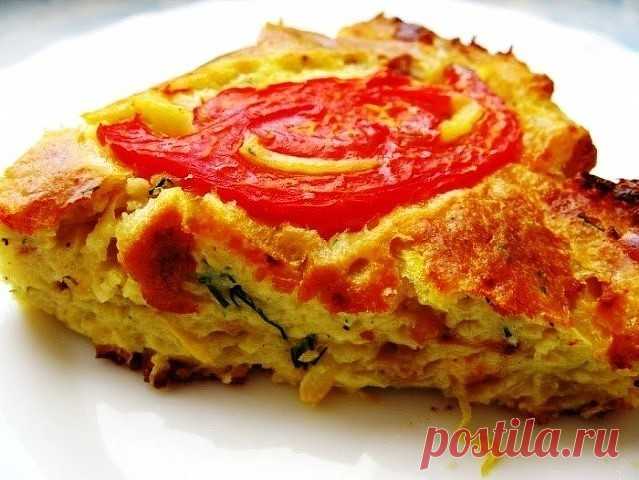 Запеканка из кабачков с фаршем и помидорами