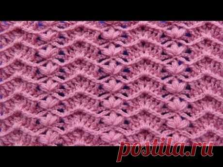 Punto a crochet paso a paso N° 27 para Colchas y cobijas para bebe con puntos en Relieves - YouTube