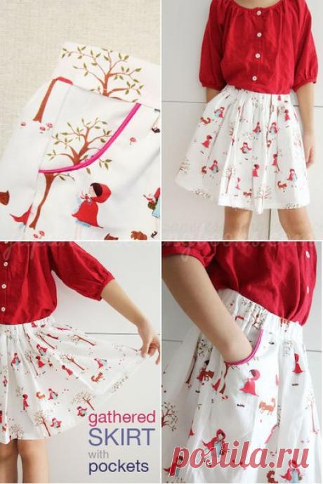 Шьем юбочку для девочки. Несложный крой / Замечательные Поделки