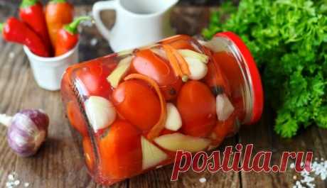 Помидоры на зиму с чесноком - 6 самых вкусных рецептов