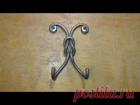 двойной крючок с прямым узлом - YouTube
