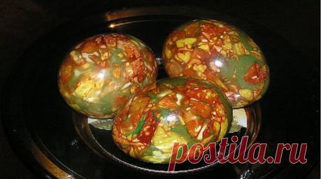 Мраморные яйца на Пасху - lublugotovit.me