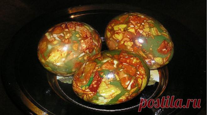 Мраморные яйца на Пасху - lublugotovit.me