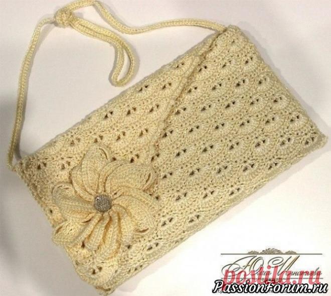 Клатч своими руками. Описание и схема | Вязаные крючком аксессуары