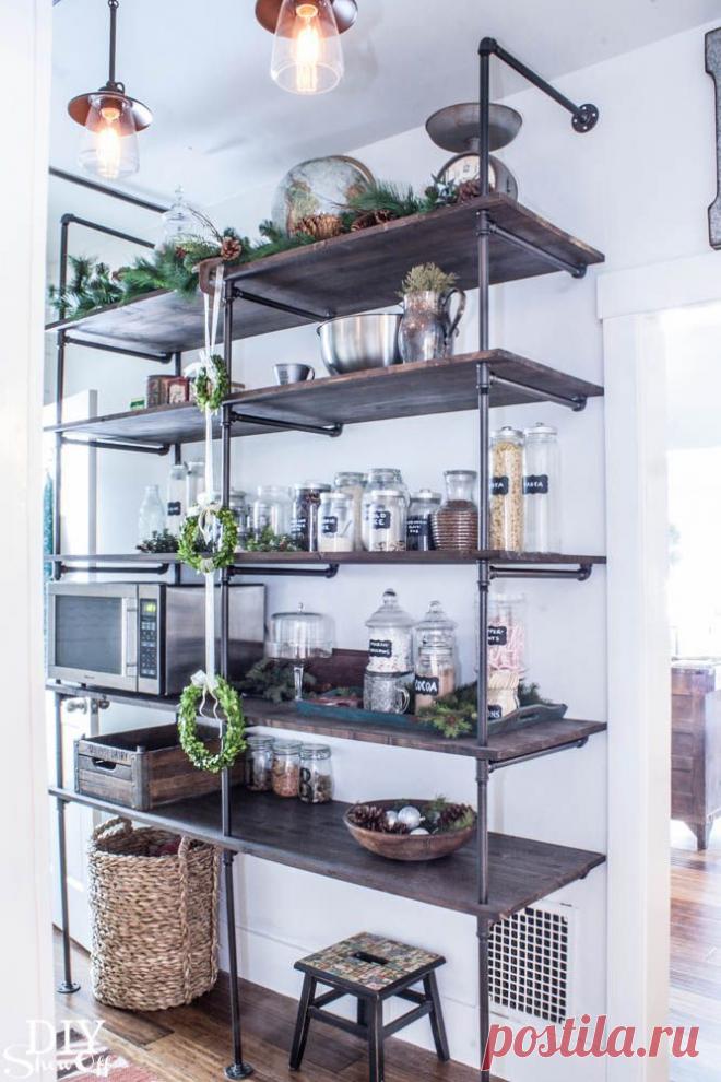Tips for Making a DIY Industrial Pipe Shelving Unit | DIY Show Off ™ - DIY Decorating and Home Improvement BlogDIY Show Off ™ – DIY Decorating and Home Improvement Blog
