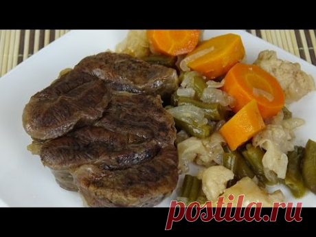 Говядина, томлёная в белом сухом вине.