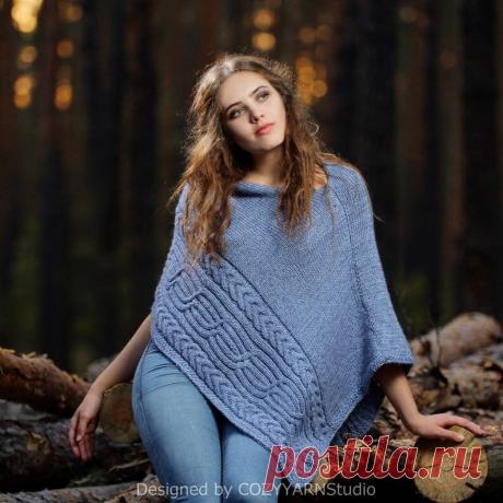 Подборка вязаных пончо. Идеи для вдохновения. 21 проект без схем | Вязание и творчество | Яндекс Дзен