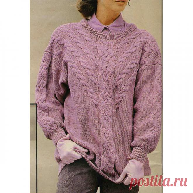 Туники, пуловеры, кардиганы спицами крупной вязки | Всё лучшее - маме | Яндекс Дзен
